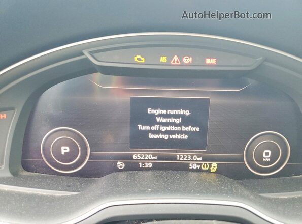 WA1VAAF76HD046945 2017 AUDI Q7 Серый Вид щитка приборов