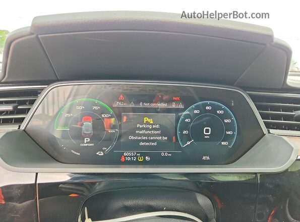 WA1VAAGE7KB022699 2019 AUDI E-TRON White Vista del cuadro de instrumentos