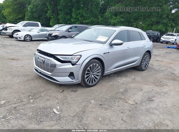 WA1VABGE8KB011149 2019 AUDI E-TRON Gray Передня ліва чверть