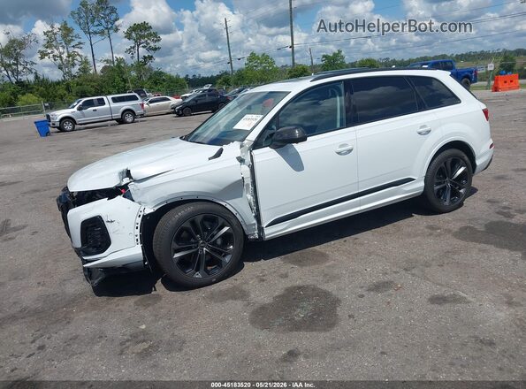 WA1VVBF72SD012728 2025 AUDI Q7 White Առջևի ձախ երեք քառորդ տեսարան