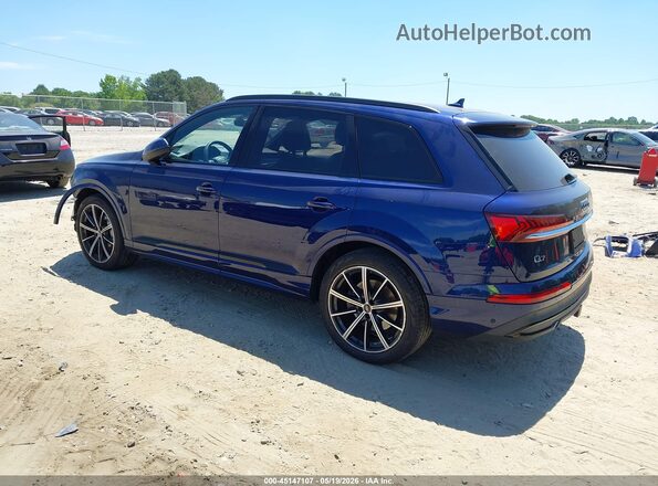 WA1VXAF70MD019734 2021 AUDI Q7 Blue Задня ліва чверть