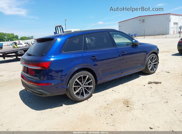 WA1VXAF70MD019734 2021 AUDI Q7 Blue Задня права чверть
