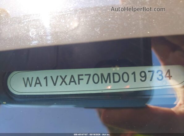 WA1VXAF70MD019734 2021 AUDI Q7 Blue 