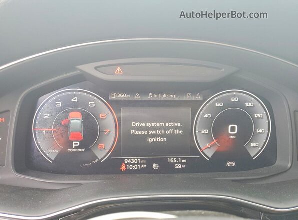 WA1VXAF72LD009401 2020 AUDI Q7 Белый Вид щитка приборов