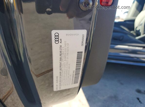 WAU2AGF59MN001462 2021 AUDI A5 Black Вид підкапотного простору