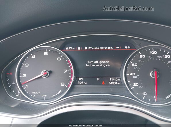 WAU2GAFC5GN031864 2016 AUDI A7 Black Вид задніх сидінь