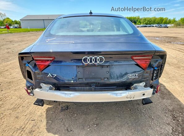 WAU2GAFC9GN072062 2016 AUDI A7 Black Вид ззаду