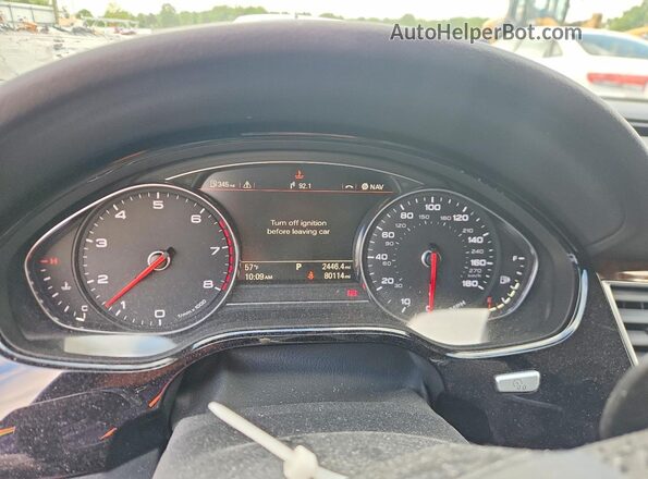 WAU34AFD0GN018641 2016 AUDI A8 Black Widok zestawu wskaźników