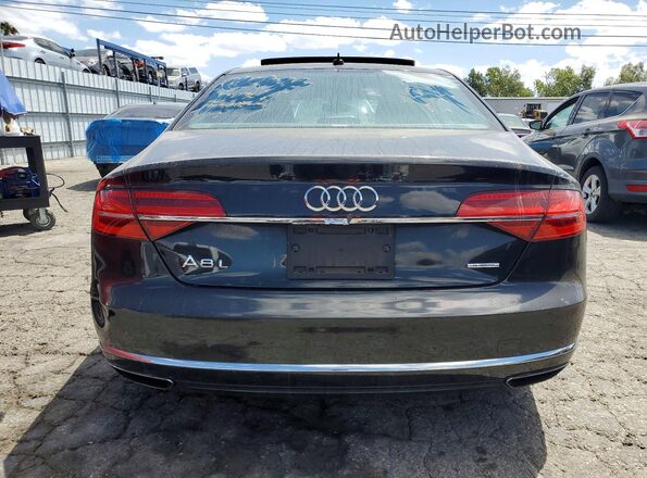 WAU34AFD6GN010477 2016 AUDI A8 Black Widok z tyłu