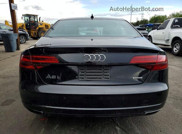 WAU44AFD7HN016603 2017 AUDI A8 Black Rear view