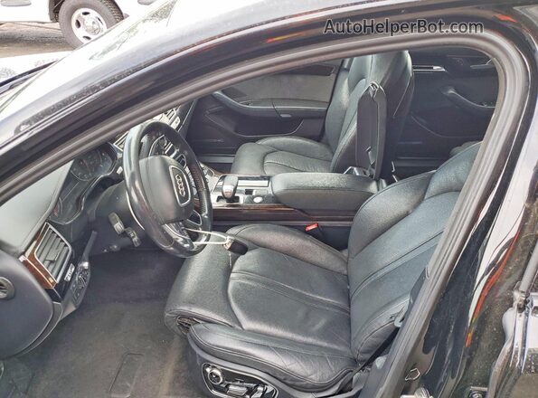 WAU44AFD7HN016603 2017 AUDI A8 Black Front interior view