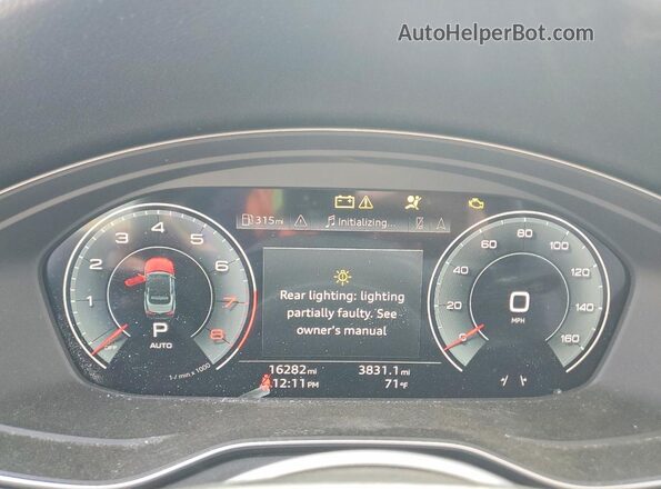 WAU4AGF52RN005191 2024 AUDI A5 Gray Vista del cuadro de instrumentos