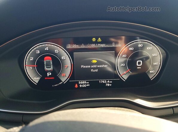WAU5AGF5XRN001040 2024 AUDI OTHER White Вид щитка приладів