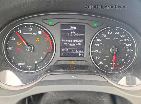 WAU6ULFF5H1063903 2017 AUDI A3 Black Vista del cuadro de instrumentos