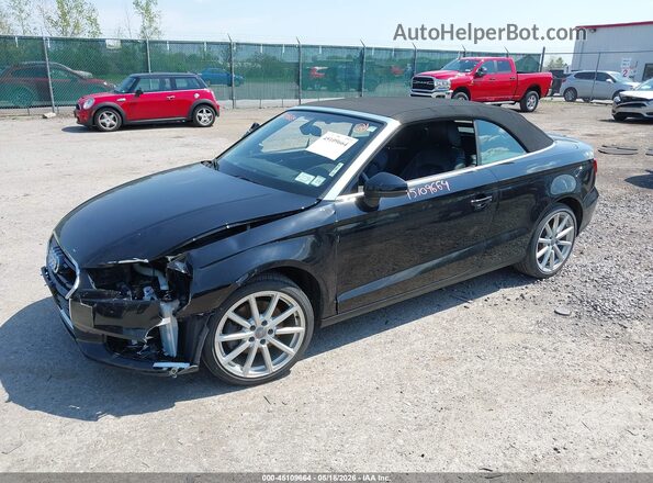 WAU6ULFF6J1000296 2018 AUDI A3 Черный Передняя левая четверть