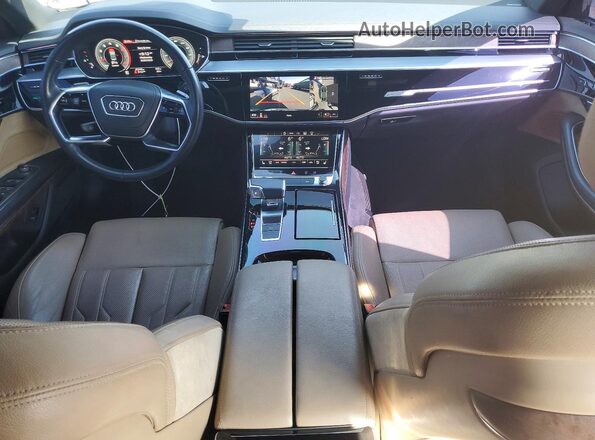 WAU8DAF82MN008472 2021 AUDI A8 Tan Widok deski rozdzielczej