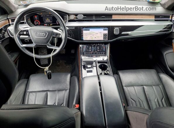 WAU8DAF89KN018168 2019 AUDI A8 Black წინა პანელის ხედი