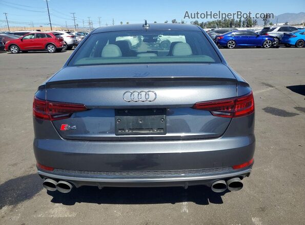 WAUA4AF49KA109558 2019 AUDI S4 Gray Вид ззаду