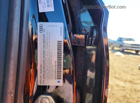 WAUA7GFF2G1050100 2016 AUDI A3 Black Widok naklejki z numerem VIN