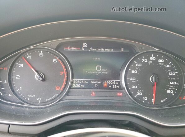 WAUABAF46MA035850 2021 AUDI A4 White Vista del cuadro de instrumentos