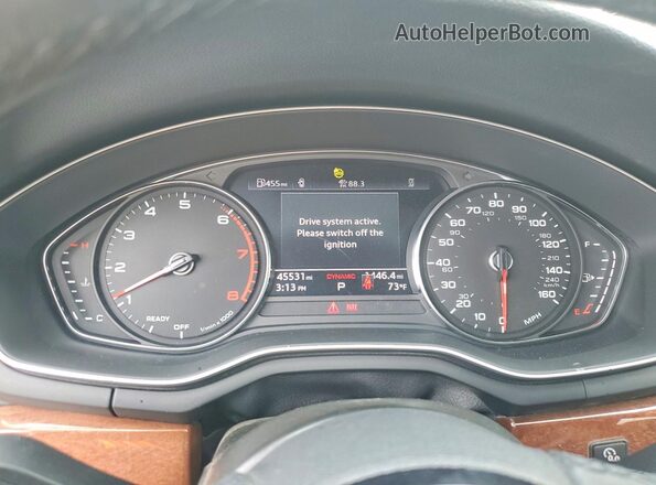 WAUABAF4XMN011415 2021 AUDI A4 White Вид щитка приладів