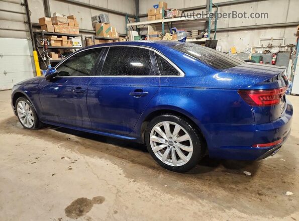 WAUANAF49JA037112 2018 AUDI A4 Синий Задняя левая четверть