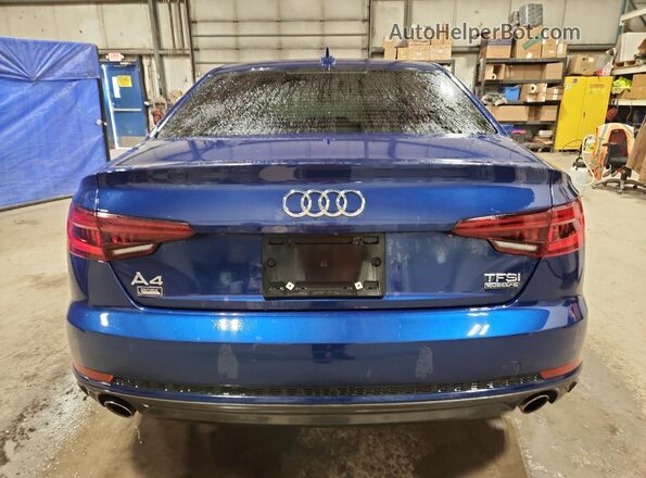WAUANAF49JA037112 2018 AUDI A4 Синий 