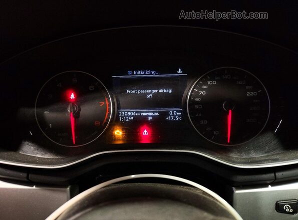 WAUANAF49JA037112 2018 AUDI A4 Синий Вид щитка приборов