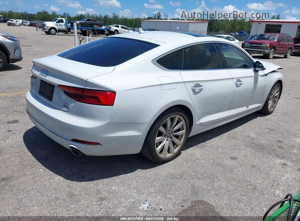 WAUANCF52JA009091 2018 AUDI A5 White Trasero derecho