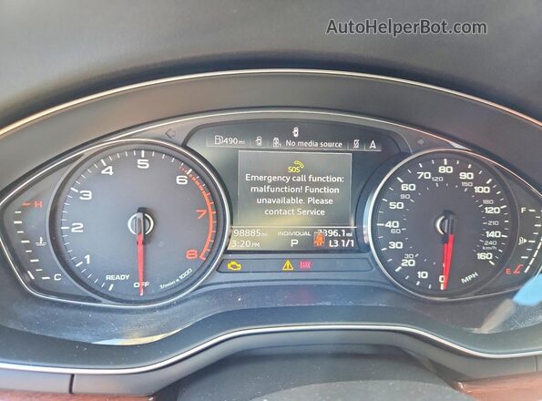 WAUANCF52LA007960 2020 AUDI A5 White Vista del cuadro de instrumentos