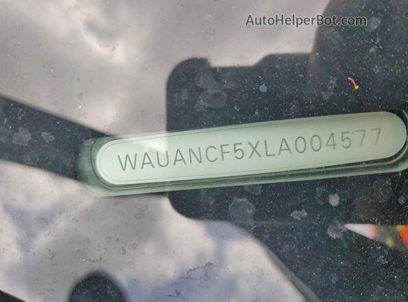 WAUANCF5XLA004577 2020 AUDI A5 Black ძრავის განყოფილების ხედი