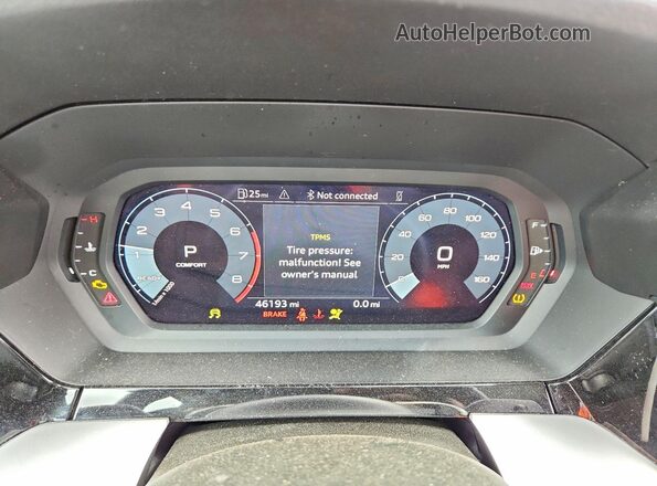 WAUAUDGY2PA038830 2023 AUDI A3 Black Widok zestawu wskaźników