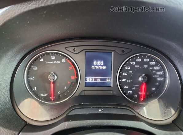 WAUAUGFF1K1024377 2019 AUDI A3 Gray Vista del cuadro de instrumentos