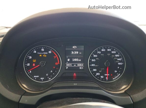 WAUAUGFF2H1033808 2017 AUDI OTHER White Vista del cuadro de instrumentos