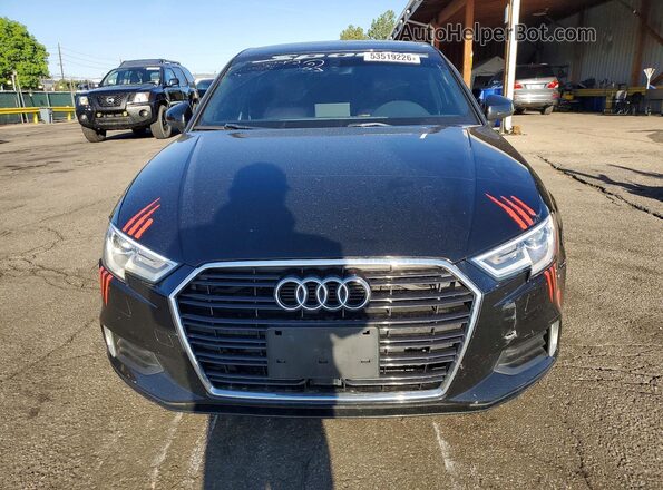 WAUAUGFF3J1045147 2018 AUDI A3 Black Вид спереду