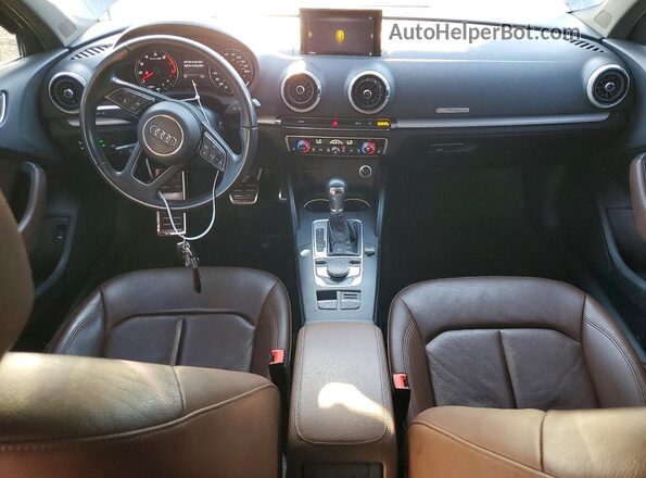 WAUAUGFF3J1045147 2018 AUDI A3 Black Вид панелі приладів