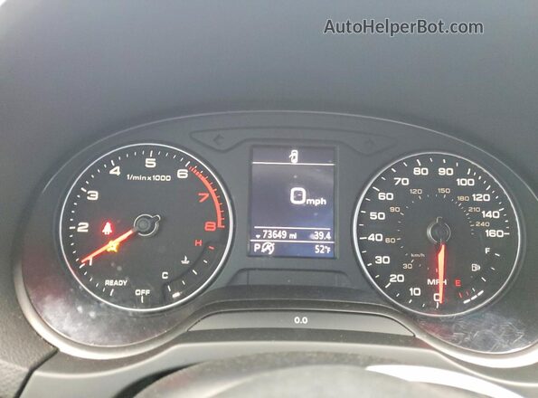 WAUAUGFFXJ1024232 2018 AUDI A3 Серебряный Вид щитка приборов