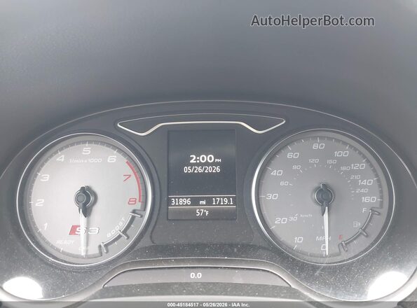 WAUB1GFF7G1001853 2016 AUDI S3 Синий Вид задних сидений