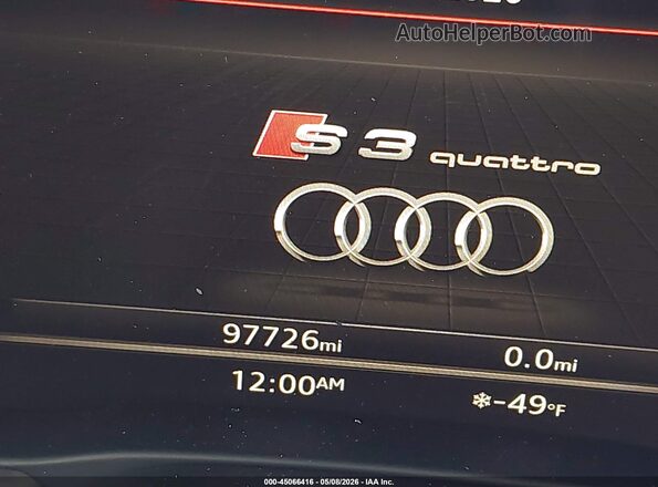 WAUB1GFF7J1060134 2018 AUDI S3 Black 