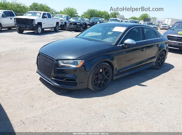 WAUB1GFF8G1012229 2016 AUDI S3 Black წინა მარცხენა ხედი სამი მეოთხედიდან