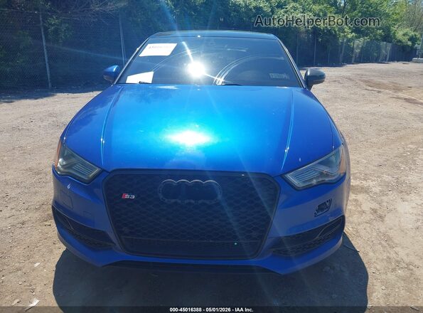 WAUB1GFFXG1045362 2016 AUDI S3 Blue Вид задньої частини салону
