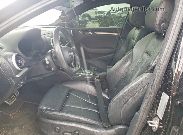 WAUB1GFFXJ1011865 2018 AUDI S3 Black Widok wnętrza z przodu