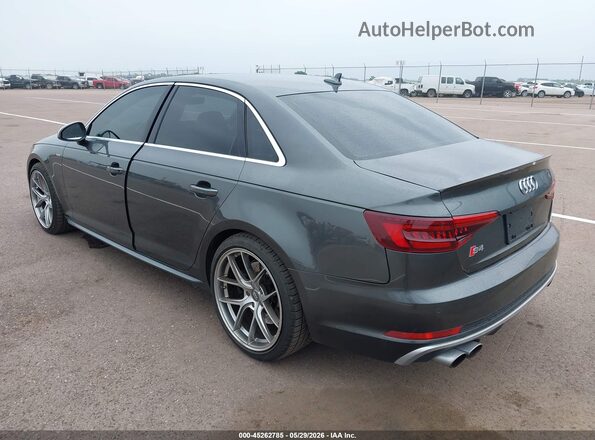 WAUB4AF40JA128602 2018 AUDI S4 Gray Trasero izquierdo