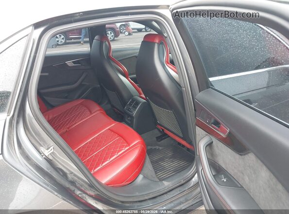 WAUB4AF40JA128602 2018 AUDI S4 Gray Vista de la etiqueta del VIN