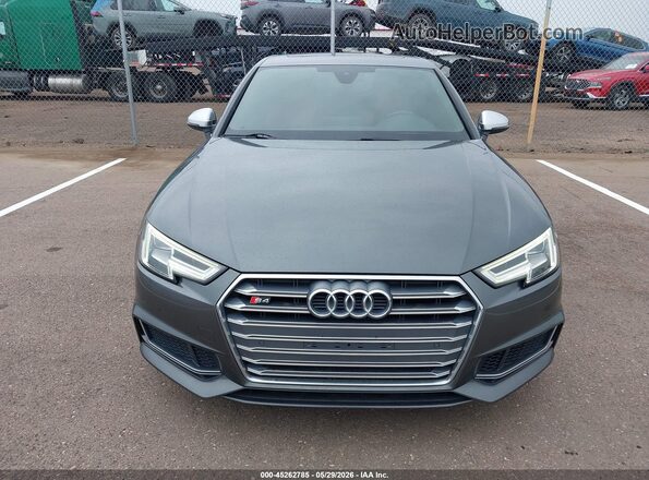 WAUB4AF40JA128602 2018 AUDI S4 Gray Vista del cuadro de instrumentos