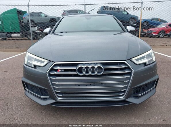 WAUB4AF40JA128602 2018 AUDI S4 Gray Vista frontal