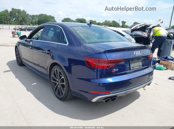 WAUB4AF42JA058195 2018 AUDI S4 Синий Задняя левая четверть