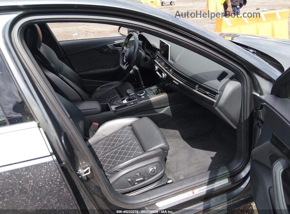 WAUB4AF44JA002534 2018 AUDI S4 Black წინა სალონის ხედი