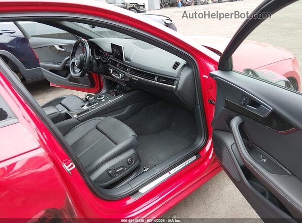 WAUB4AF45JA136632 2018 AUDI S4 Red წინა სალონის ხედი
