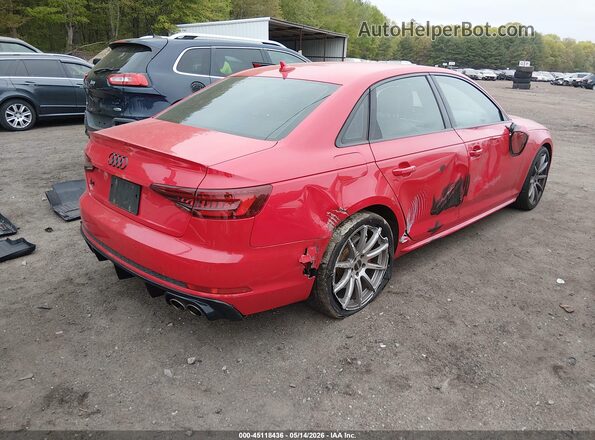 WAUB4AF45JA136632 2018 AUDI S4 Red უკანა მარჯვენა